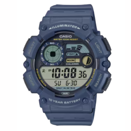 Casio General WS-1500H-2AV Blue Resin Band Men Watch